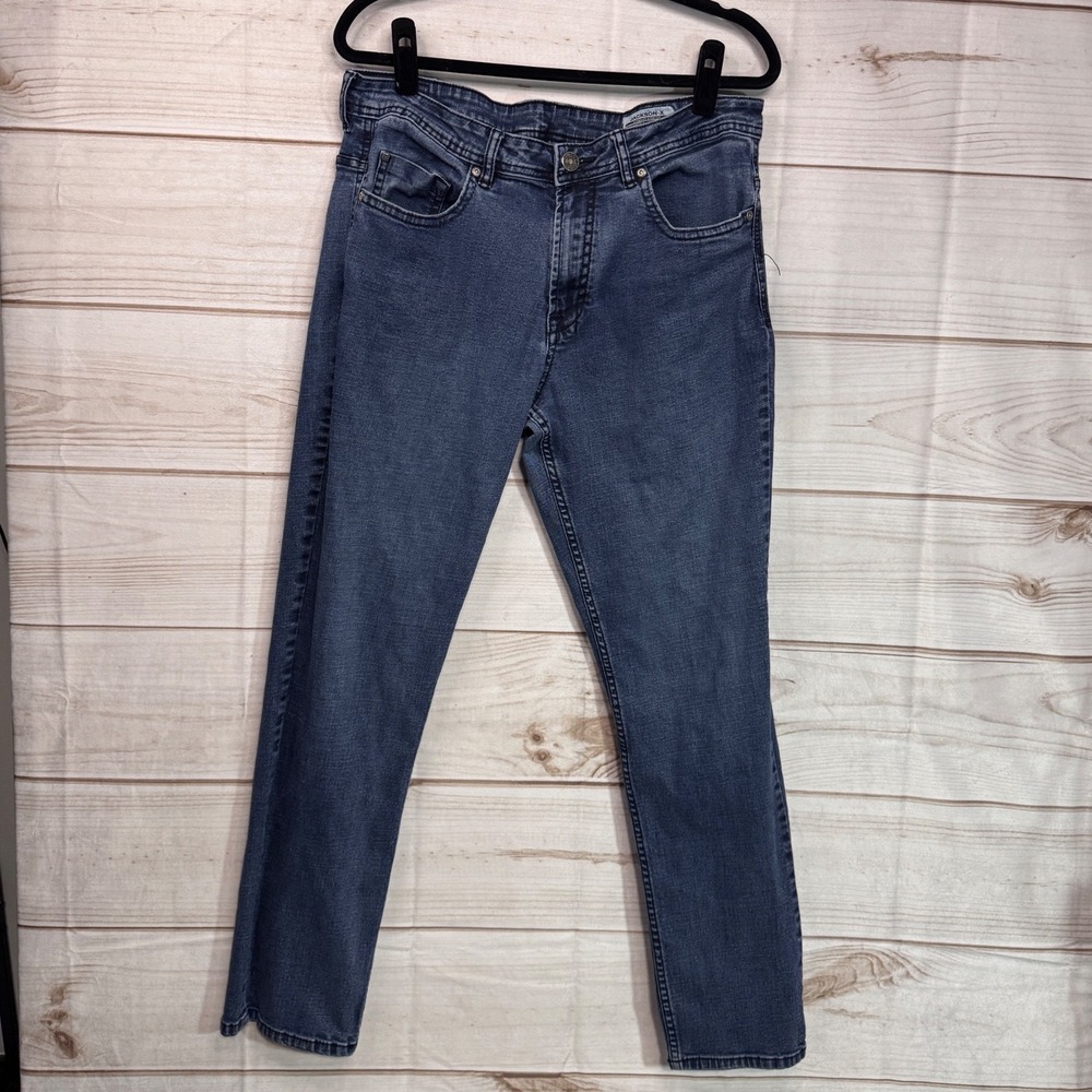 Buffalo David Bitton Jackson-X Mens Straight Stretch Jeans Blue 36x32